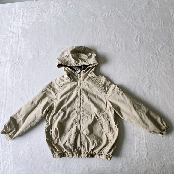 Zara Rain Jacket Kids Size 8 Full Zip Raincoat Hood Outdoor Spring Play School - Picture 2 of 14